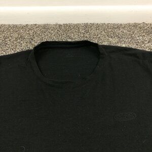 Icebreaker Shirt Tech T Lite Merino Wool Nylon Blend Black Mens Medium